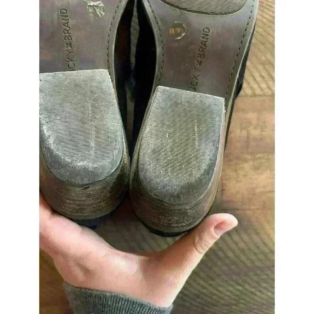 Lucky Brand Mahzan Loafer | Black‎ leather | Size 8. Ankle, Fall, Cute, Work - Picture 12 of 15